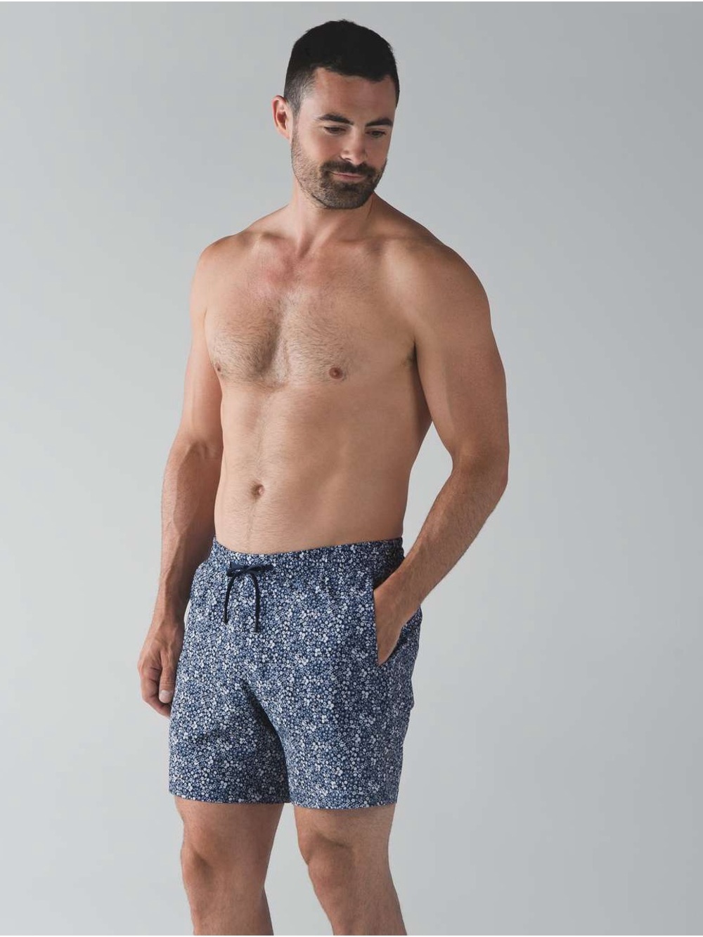 Lululemon Thigh Tide Men's Floral Print Trunks Shorts Medium